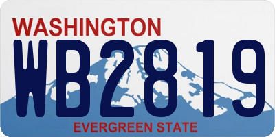 WA license plate WB2819