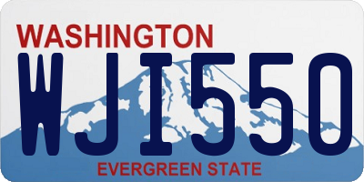 WA license plate WJI550