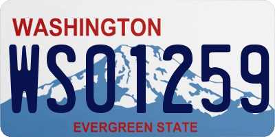 WA license plate WS01259