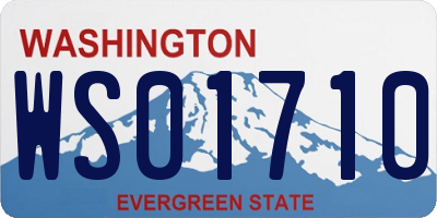 WA license plate WS01710