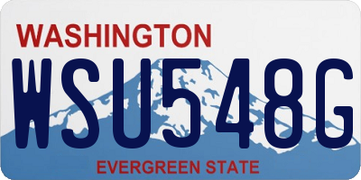 WA license plate WSU548G