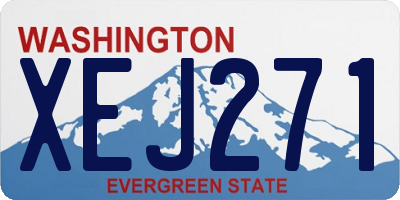 WA license plate XEJ271