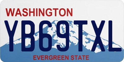 WA license plate YB69TXL