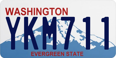 WA license plate YKM711