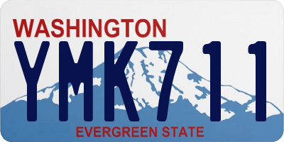 WA license plate YMK711