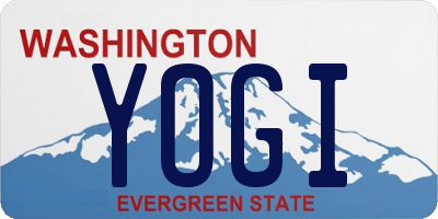 WA license plate YOGI