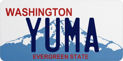 WA license plate YUMA