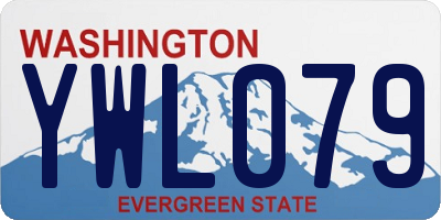 WA license plate YWL079