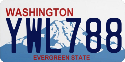 WA license plate YWL788