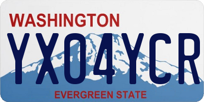 WA license plate YX04YCR