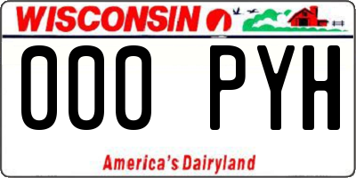 WI license plate 000PYH