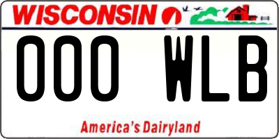 WI license plate 000WLB