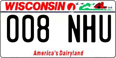 WI license plate 008NHU