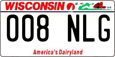 WI license plate 008NLG