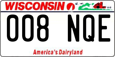 WI license plate 008NQE