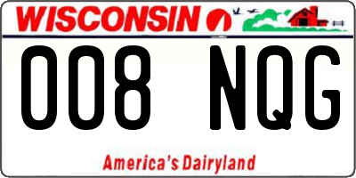 WI license plate 008NQG