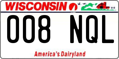 WI license plate 008NQL