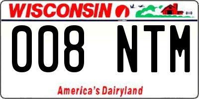 WI license plate 008NTM