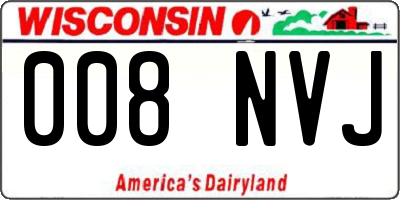 WI license plate 008NVJ