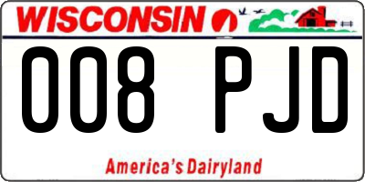 WI license plate 008PJD