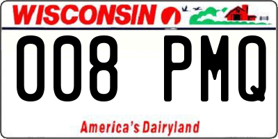 WI license plate 008PMQ