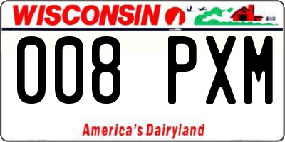 WI license plate 008PXM