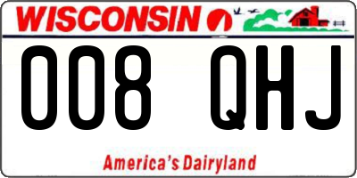 WI license plate 008QHJ