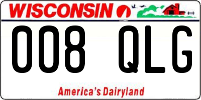 WI license plate 008QLG