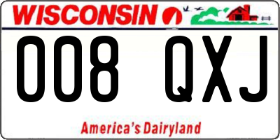 WI license plate 008QXJ