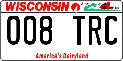 WI license plate 008TRC