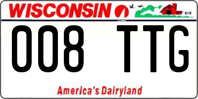 WI license plate 008TTG