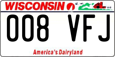WI license plate 008VFJ