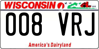 WI license plate 008VRJ