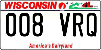 WI license plate 008VRQ