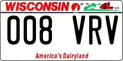 WI license plate 008VRV