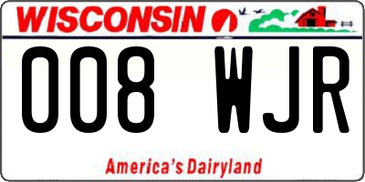 WI license plate 008WJR