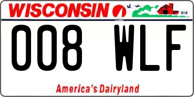 WI license plate 008WLF