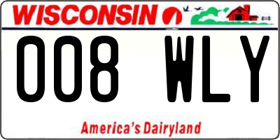 WI license plate 008WLY