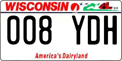 WI license plate 008YDH