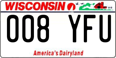 WI license plate 008YFU