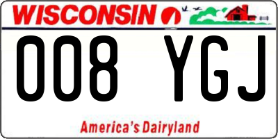 WI license plate 008YGJ