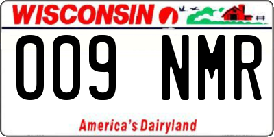 WI license plate 009NMR