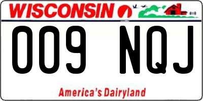 WI license plate 009NQJ