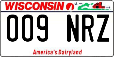 WI license plate 009NRZ