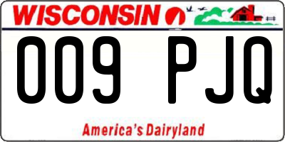 WI license plate 009PJQ