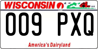 WI license plate 009PXQ