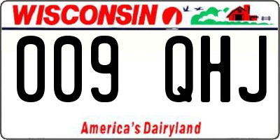 WI license plate 009QHJ
