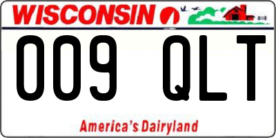 WI license plate 009QLT
