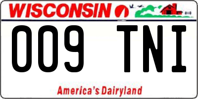 WI license plate 009TNI