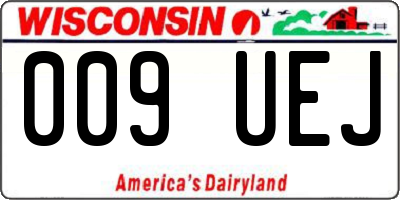 WI license plate 009UEJ
